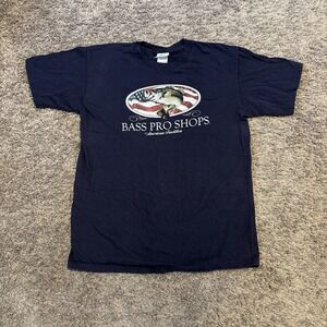 Vintage Bass Pro Shops Bass fishing‎ graphic Size Large L tee T shirt